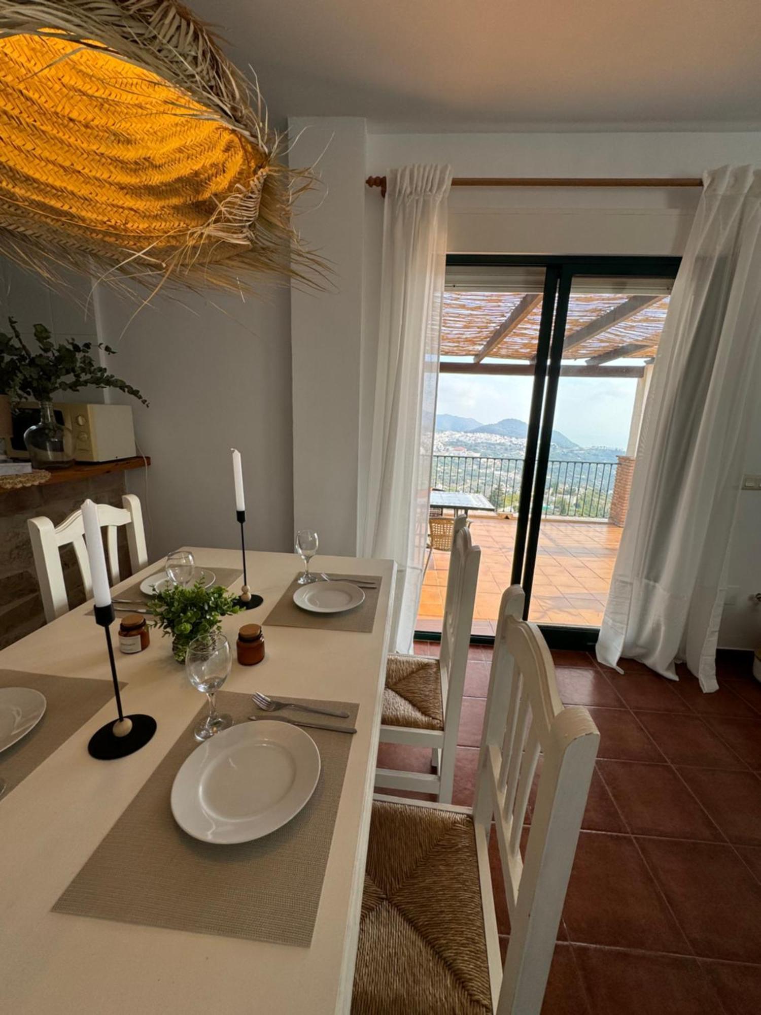 Villa En Frigiliana Con Piscina, Jacuzzi Y Espectaculares Vistas Dış mekan fotoğraf